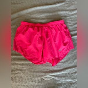 pink nike running shorts